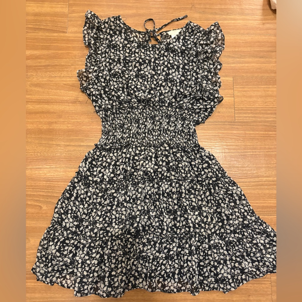 Altard State Floral Black and White Dress